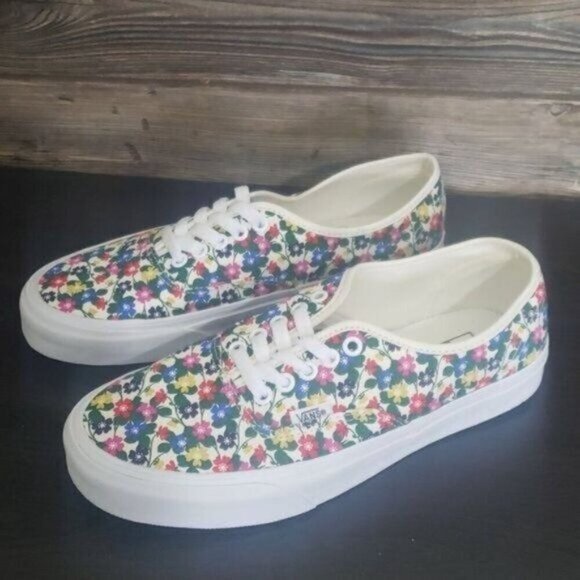 New Vans Womens Authentic Floral Sneakers Size 8 Bloomcore Skater Streetwear - Picture 7 of 10